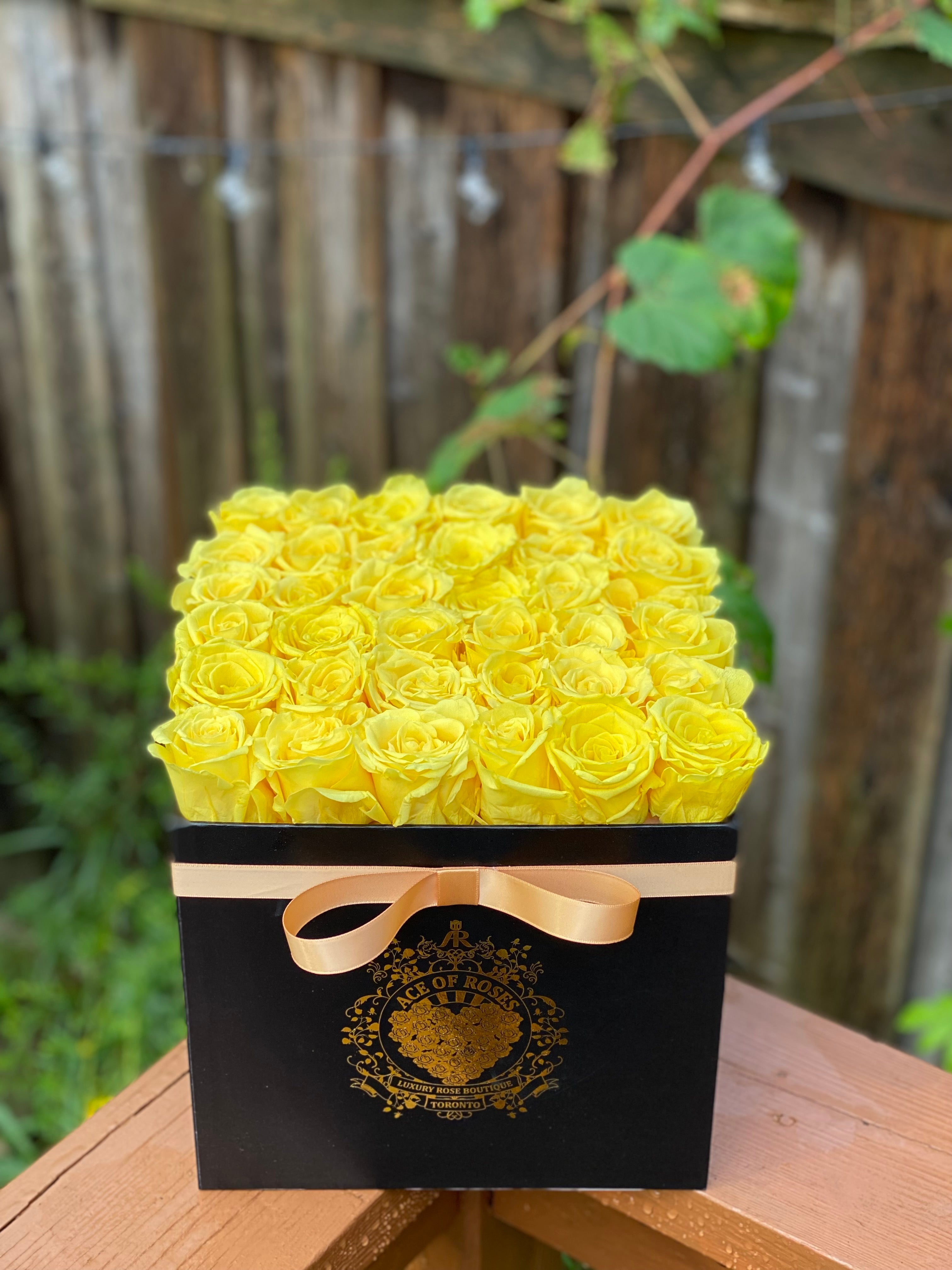 Large Square Solid Ace of Roses